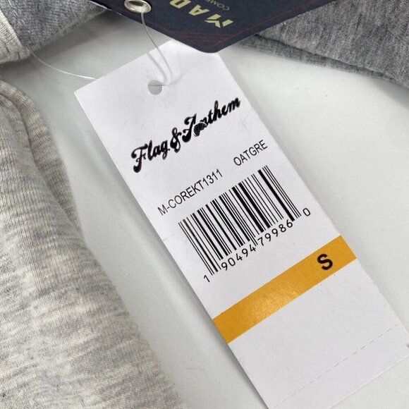 Flag & Anthem Madeflex Versatility Size Small Heather Gray Hooded Shirt NWT - Picture 4 of 9